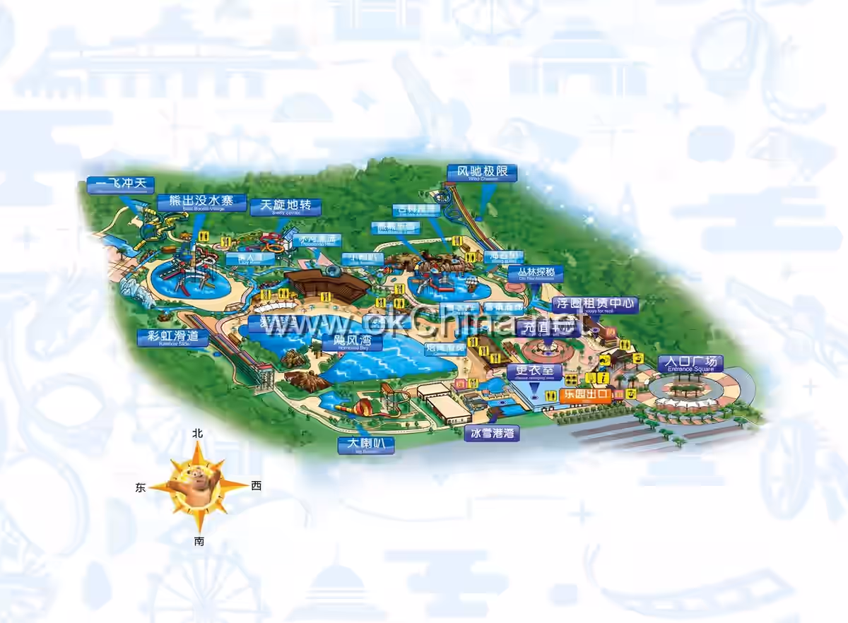Map of Fantawild Adventure Scenic Area