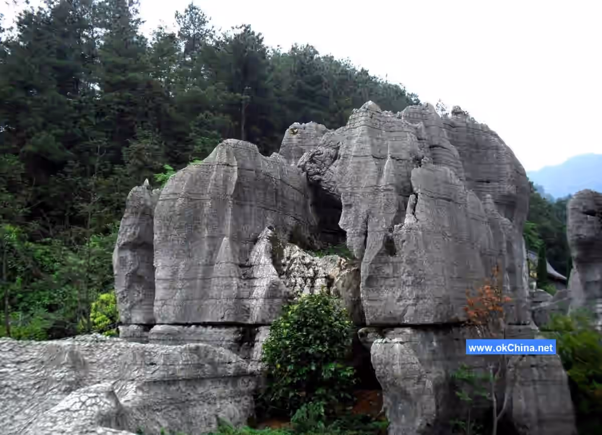 Wansheng Black Mountain Valley And Dragon Scale Stone Sea Scenic Area