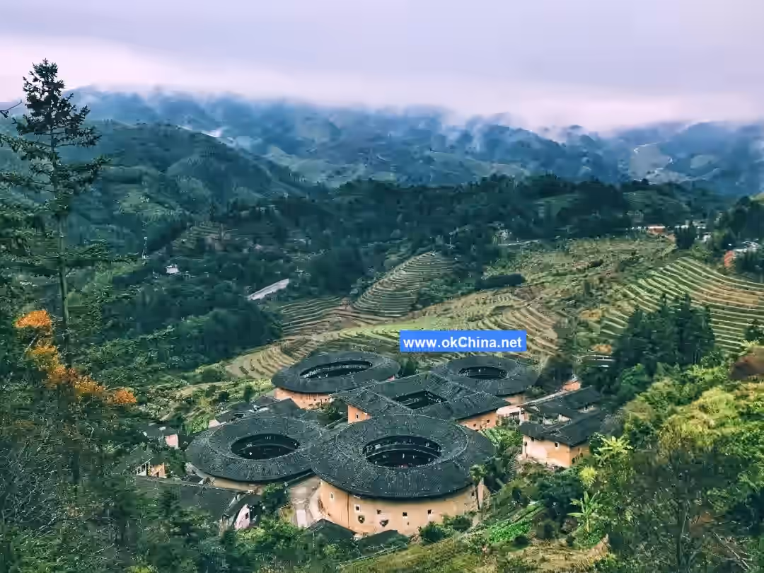 Fujian Tulou Tourist Area In Yongding And Nanjing