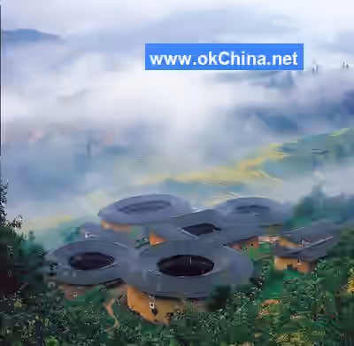 Fujian Tulou Tourist Area In Yongding And Nanjing
