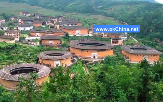 Fujian Tulou Tourist Area In Yongding And Nanjing