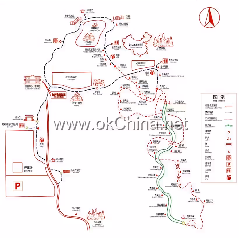 Map of Underground River Tourist Area