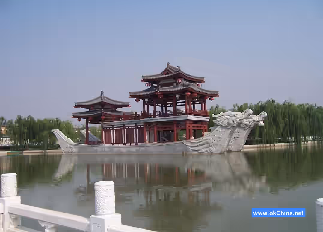 Giant Wild Goose Pagoda And Tang Paradise Scenic Area