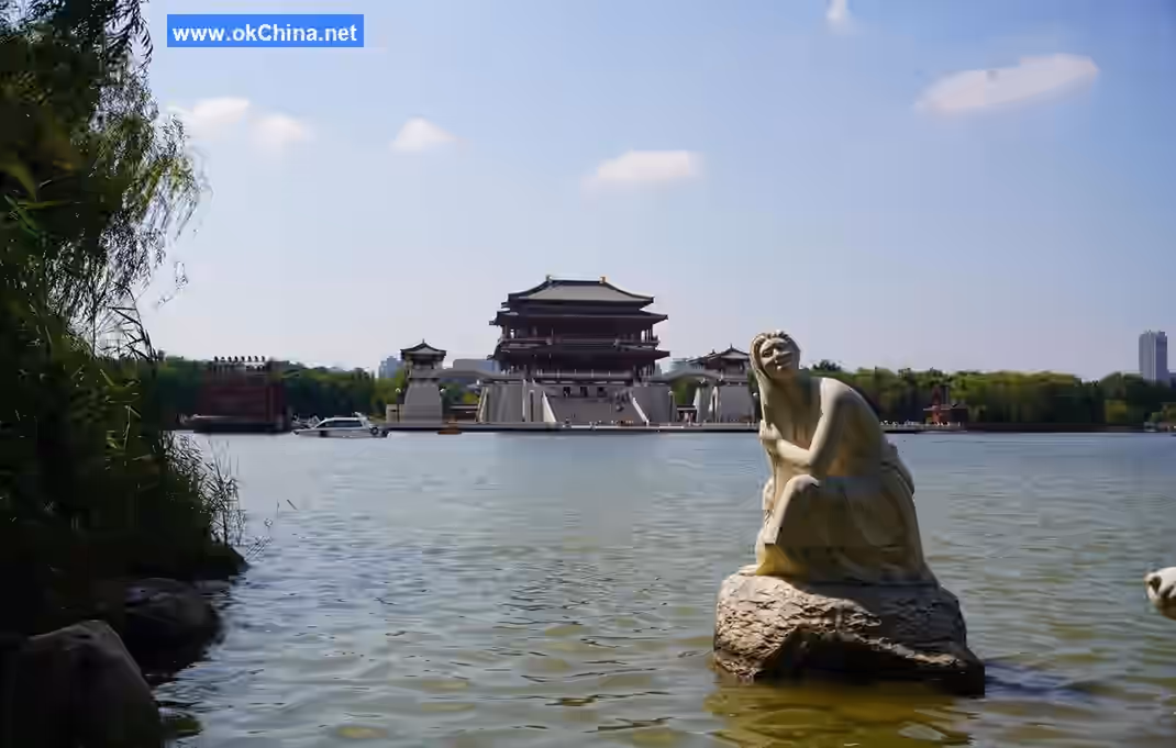 Giant Wild Goose Pagoda And Tang Paradise Scenic Area