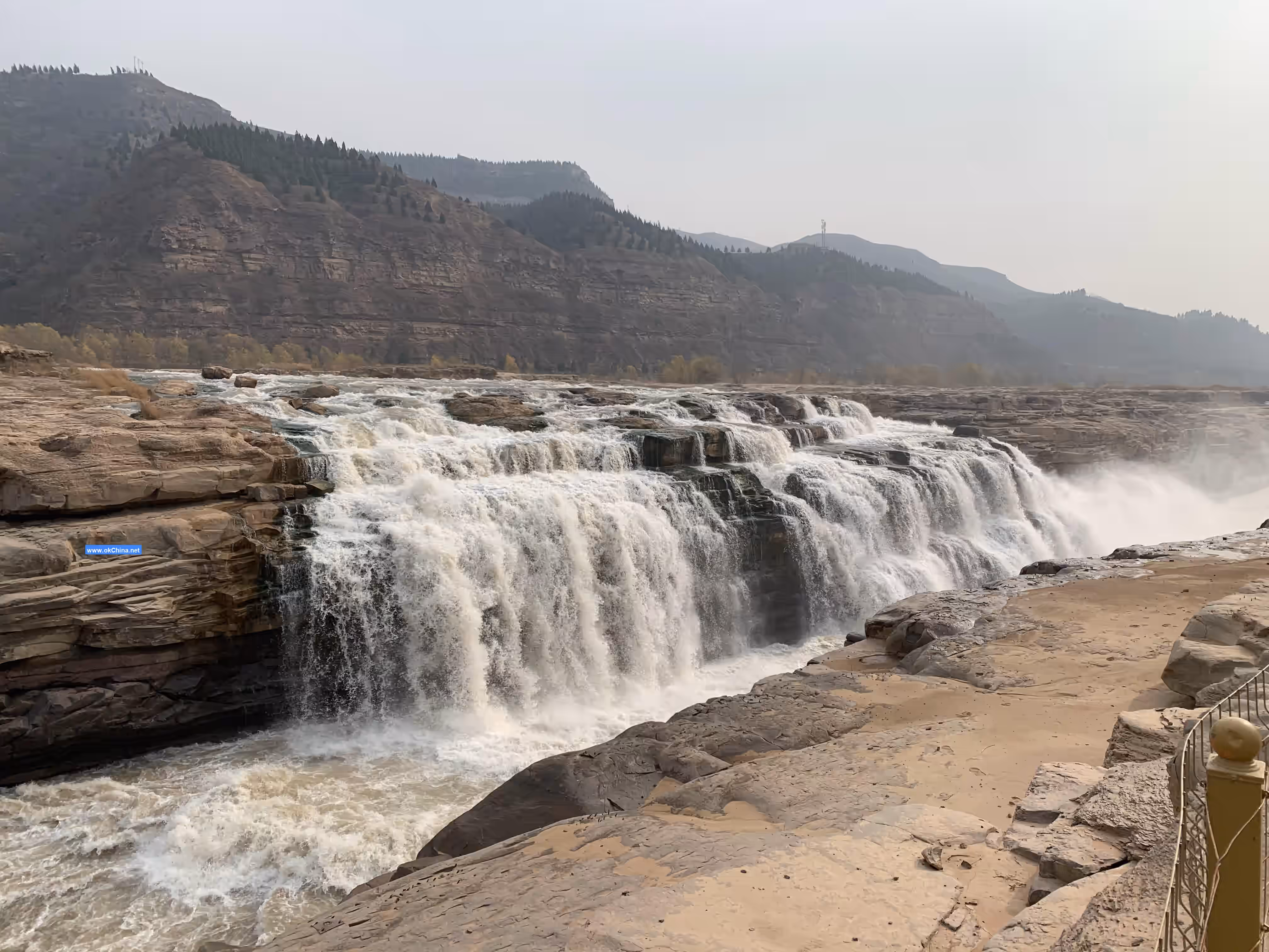 Yellow River Hukou Waterfall Tourist Area In Linfen