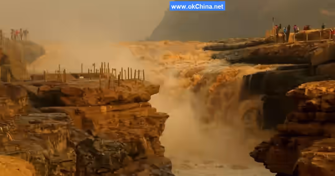 Yellow River Hukou Waterfall Tourist Area In Linfen