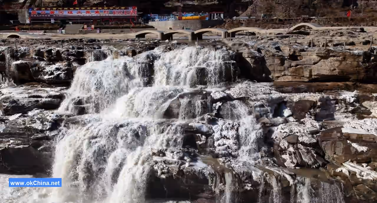 Yellow River Hukou Waterfall Tourist Area In Linfen