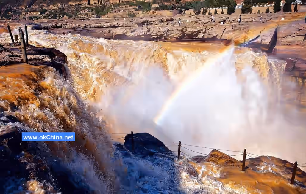 Yellow River Hukou Waterfall Tourist Area In Linfen