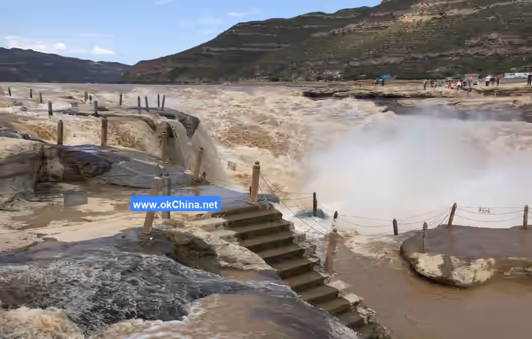 Yellow River Hukou Waterfall Tourist Area In Linfen