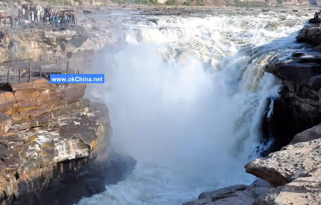 Yellow River Hukou Waterfall Tourist Area In Linfen
