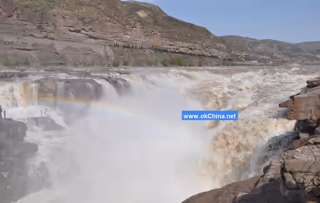 Yellow River Hukou Waterfall Tourist Area In Linfen