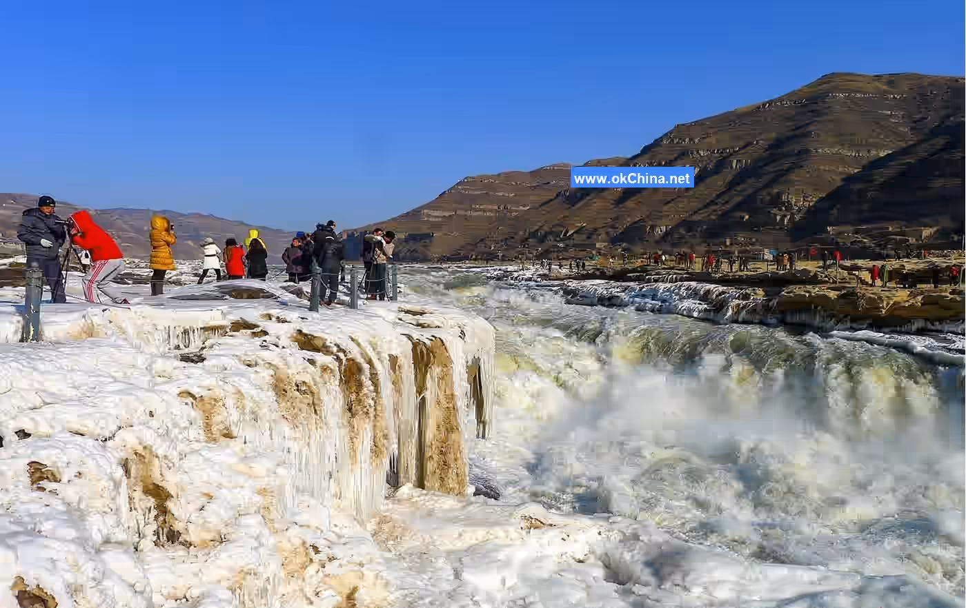 Yellow River Hukou Waterfall Tourist Area In Linfen